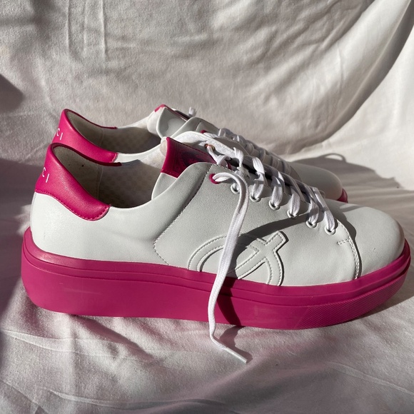 Nicki Minaj x LØCI Pink & White Platform Sneakers | Vegan | Limited Edition - Picture 5 of 10